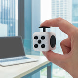 Appash Fidget Cube Stress Anxiety Pressure Relieving Toy Great for Adults and Children[Gift Idea][Relaxing Toy][Stress Reliever][Soft Material](White & Black)