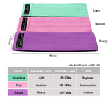 Resistance Bands for Legs/Butt/Thighs/Hips/Glute Non-Slip Fabric Booty Bands[Set of 3]