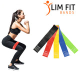Latex Loop Bands with 5 Resistance Levels for Legs, Butt, Glutes, Pilates, Thighs, Knees Fitness Training Booty Bands for Men & Women[5 PC Set]