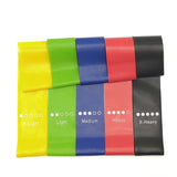 Latex Loop Bands with 5 Resistance Levels for Legs, Butt, Glutes, Pilates, Thighs, Knees Fitness Training Booty Bands for Men & Women[5 PC Set]