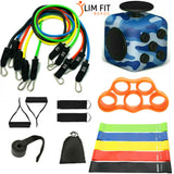 Slim Fit Bands 11PC Resistance Bands,5PC Loop Bands,1 Finger Band&1 Fidget cube [Combo Pack]